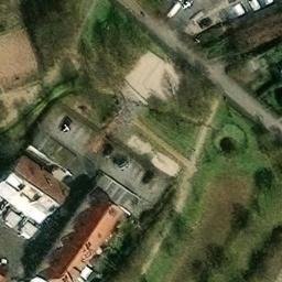 Sand Volleyball Court, Bischofsheim — aerial view