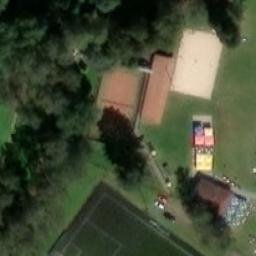 Sand Volleyball Court — aerial view
