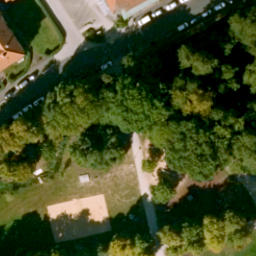 Sand Volleyball Court, Aschaffenburg — aerial view