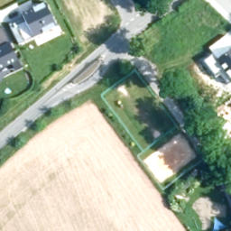 Sand Volleyball Court in Heinersreuth, Bayern — aerial view