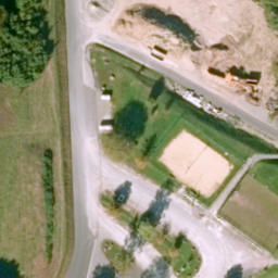 Sand Volleyball Court, Waldaschaff — aerial view