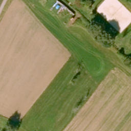 Sand Volleyball Court, Bessenbach — aerial view