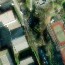 volejbalové hřiště — aerial view
