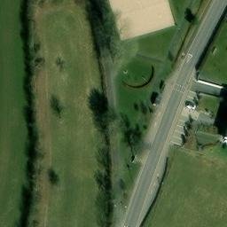 Sand Volleyball Court — aerial view