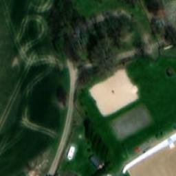 Sand Volleyball Court — aerial view
