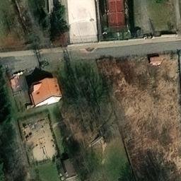 Sand Volleyball Court — aerial view