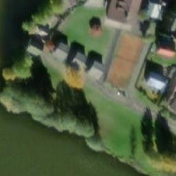 Volleyball Court near Teplá — aerial view