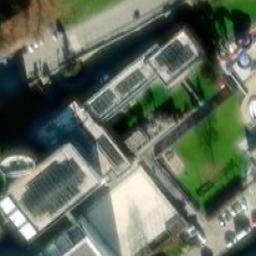 Sand Volleyball Court — aerial view