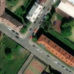 Volleyball Court near Kutná Hora — aerial view