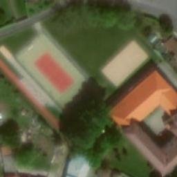Sand Volleyball Court — aerial view