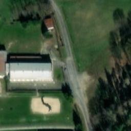 Sand Volleyball Court — aerial view