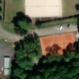 Sand Volleyball Court — aerial view
