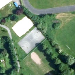 Sand Volleyball Court, Bayreuth — aerial view