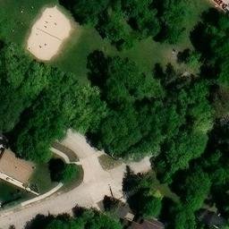 Ukrainian Volleyball Court — aerial view