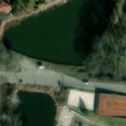Sand Volleyball Court — aerial view