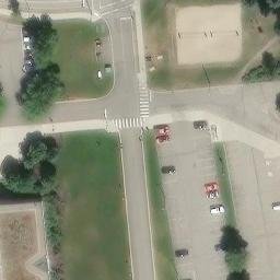 Beach Volleyball Court — aerial view
