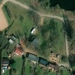Volleyball Court near Všenory — aerial view