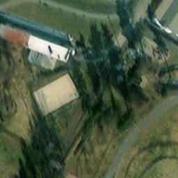 Sand Volleyball Court — aerial view