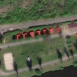 Sand Volleyball Court — aerial view