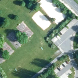 Sand Volleyball Court, Bayreuth — aerial view