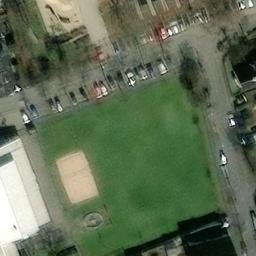 Sand Volleyball Court, Münster (Hessen) — aerial view