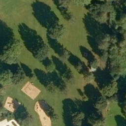 Sand Volleyball Court, Hallstadt — aerial view