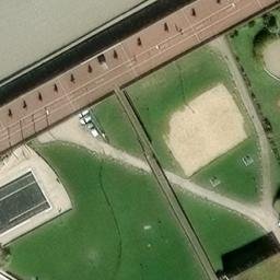 Sand Volleyball Court — aerial view