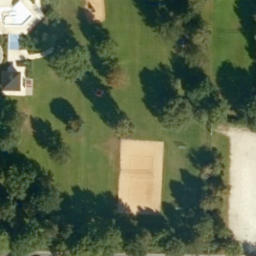 Sand Volleyball Court, Hallstadt — aerial view