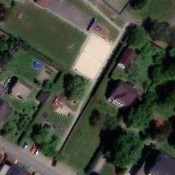 Sand Volleyball Court — aerial view