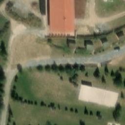 Sand Volleyball Court — aerial view