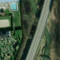 Sand Volleyball Court — aerial view
