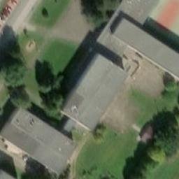 Volleyball Court near Kaznějov — aerial view