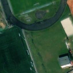 Sand Volleyball Court — aerial view