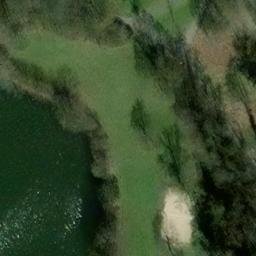 Darmstadt-Ost Beach Volleyball Court — aerial view