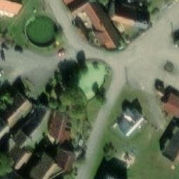 Volleyball Court near Křelovice — aerial view