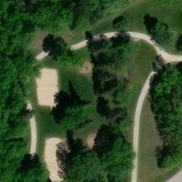Assiniboine Park Beach Volleyball Court #3 — aerial view