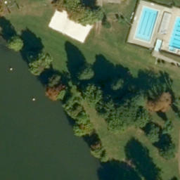 Bug Beach Volleyball Court — aerial view