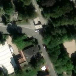 Sand Volleyball Court — aerial view