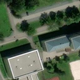 Sand Volleyball Court — aerial view
