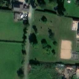Volleyball Court near Kunějovice — aerial view