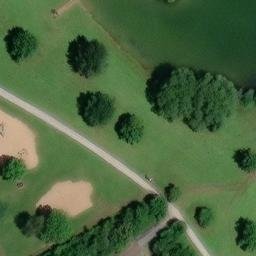 Sand Volleyball Court, Erlabrunn — aerial view