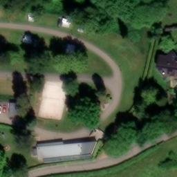 Sand Volleyball Court — aerial view