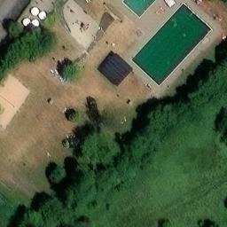 Sand Volleyball Court, Ebrach — aerial view