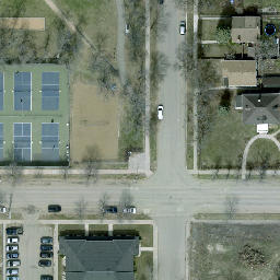 West End Beach Volleyball Court #4 — aerial view