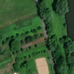 Sand Volleyball Court, Margetshöchheim — aerial view