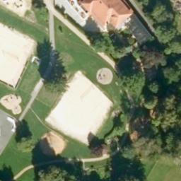 Sand Volleyball Court, Elsenfeld — aerial view