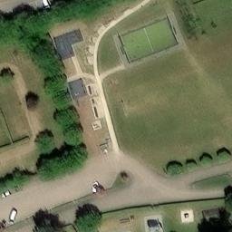 Sand Volleyball Court — aerial view