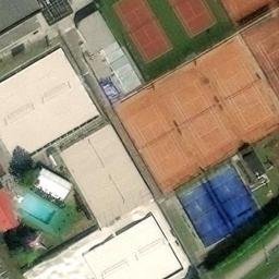 Sand Volleyball Court — aerial view