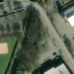 Sand Volleyball Court, Reinheim — aerial view