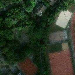 Sand Volleyball Court, Veitshöchheim — aerial view